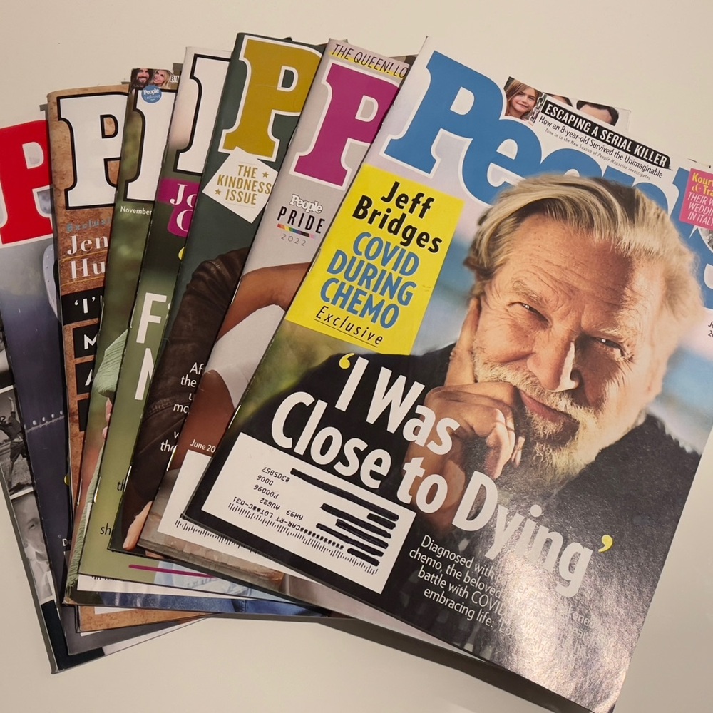 Lot Of 9 2022 People Magazine Issues - June November December